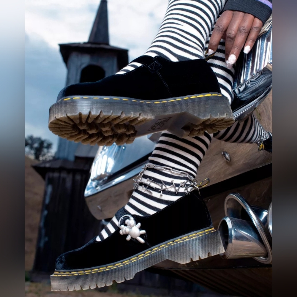 ♥️🧸HOST PICK🧸♥️Dr. Martens ADDINA HEAVEN BY MARC JACOBS VELVET SHOES - Picture 16 of 16